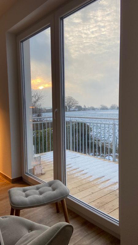 Blick aus dem Wohnzimmer 